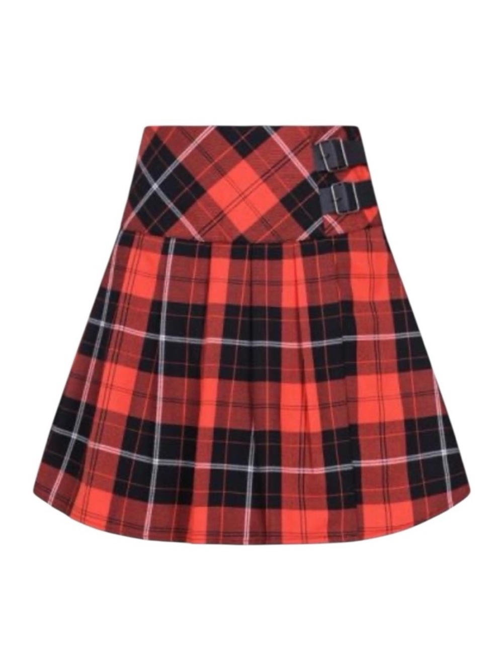 Hell Bunny Clementine Mini Skirt Tartan Plaid Size Small